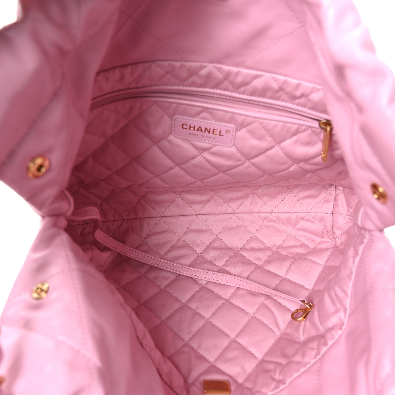 Chanel Shiny Calfskin Quilted Small Chanel 22 Dark Pink 6 of 11