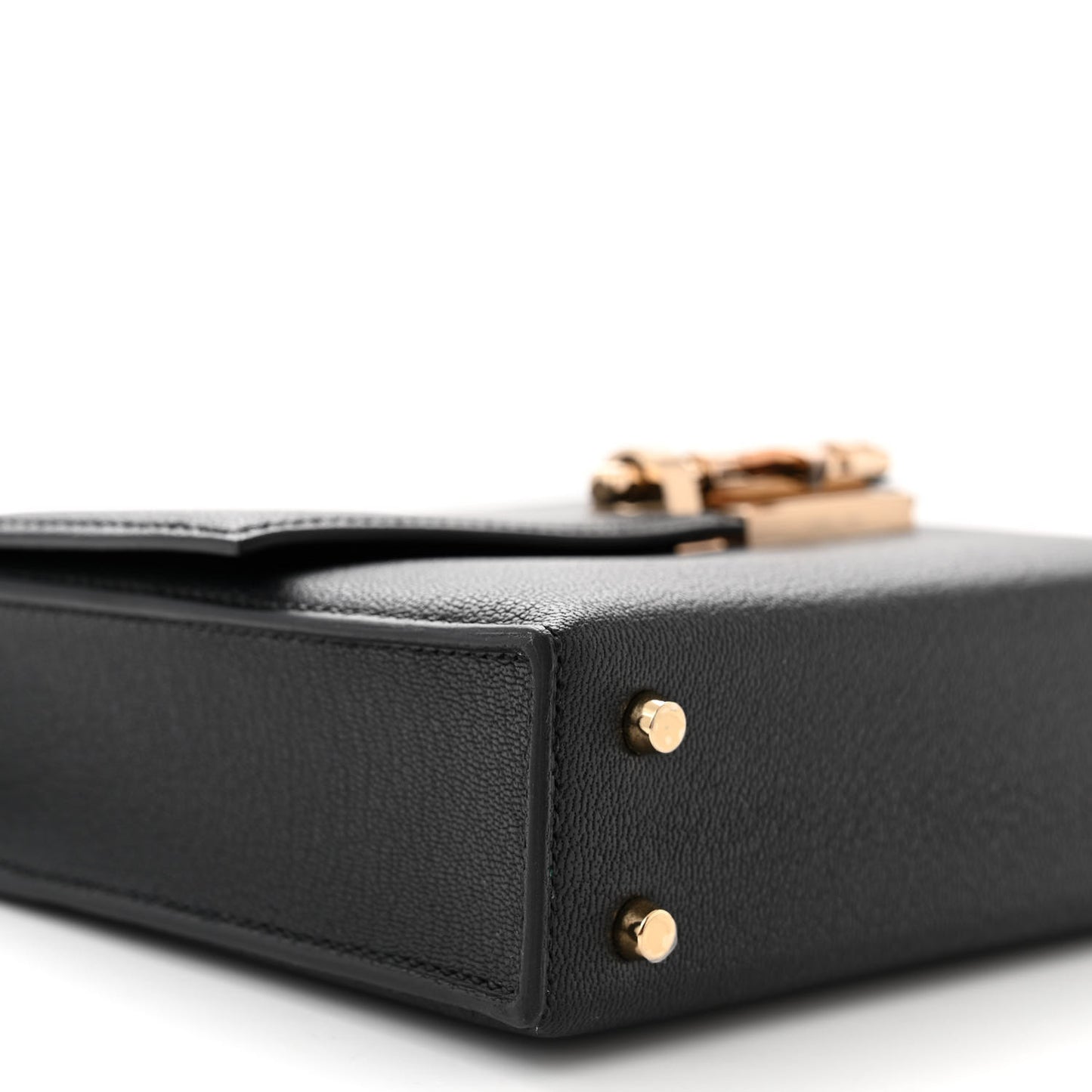 Chevre Mysore Mini Verrou Chaine Bag Black