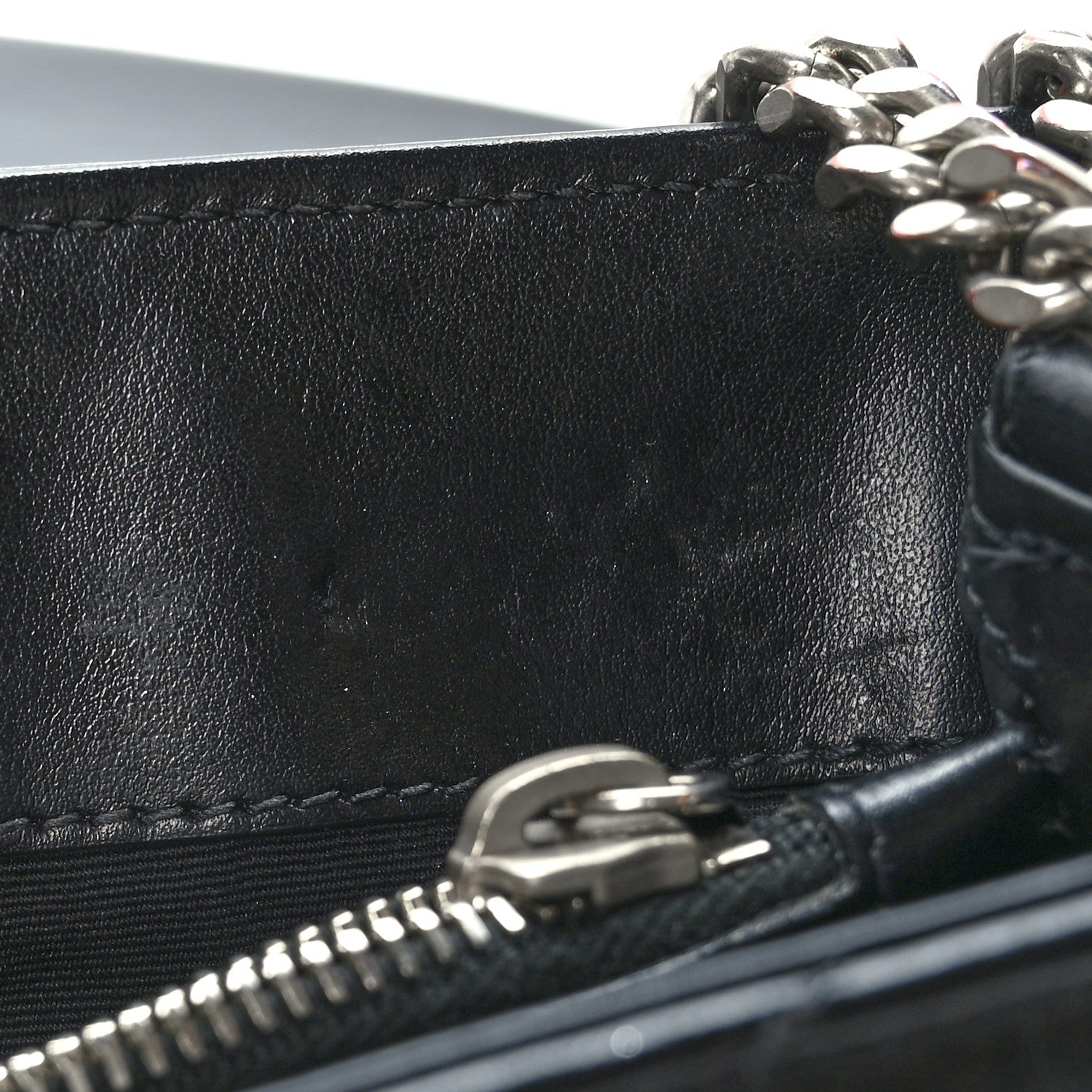 Saint Laurent Calfskin Y Quilted Monogram Medium Loulou Chain Satchel Black 11 of 11