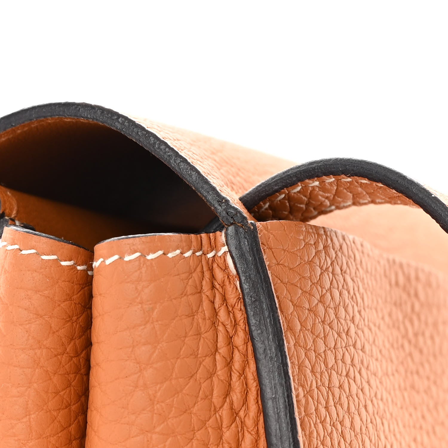 Hermes Taurillon Clemence Halzan 31 Gold 11 of 13