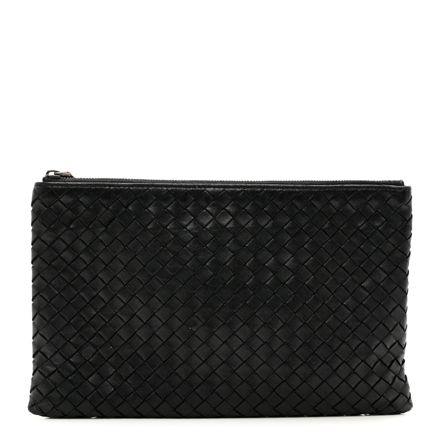 Bottega Veneta Nappa Intrecciato Medium Zip Pouch Black 1 of 9