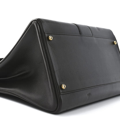Delvaux Grained Calfskin MM Brillant Satchel Brown 8 of 9