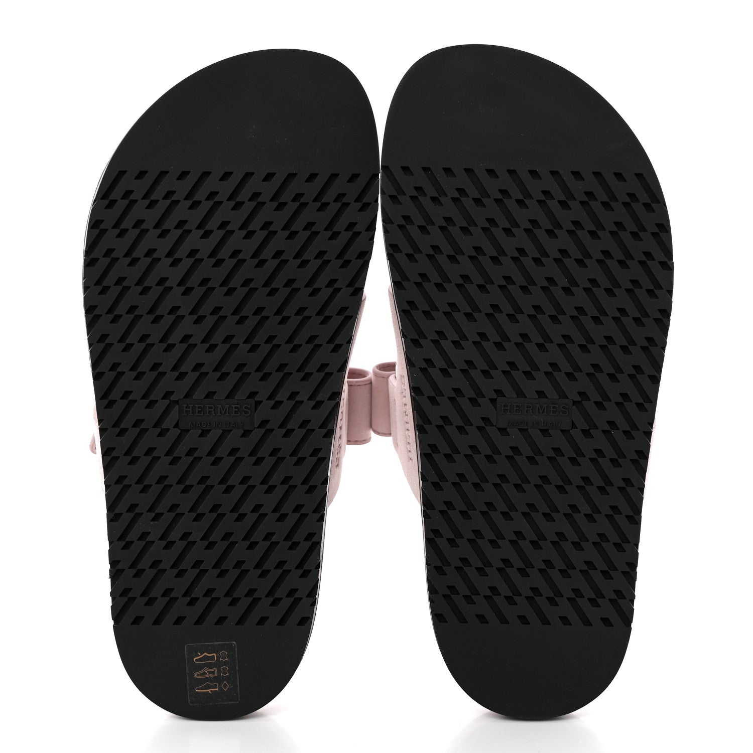 Hermes Suede Goatskin Womens Chypre Sandals 36 Rose Porcelaine 5 of 12