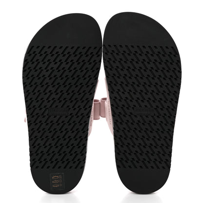 Hermes Suede Goatskin Womens Chypre Sandals 36 Rose Porcelaine 5 of 12