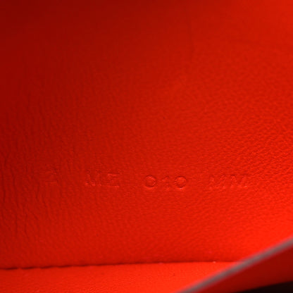 Hermes Epsom Enamel Constance Slim Wallet Capucine Sanguine 8 of 10