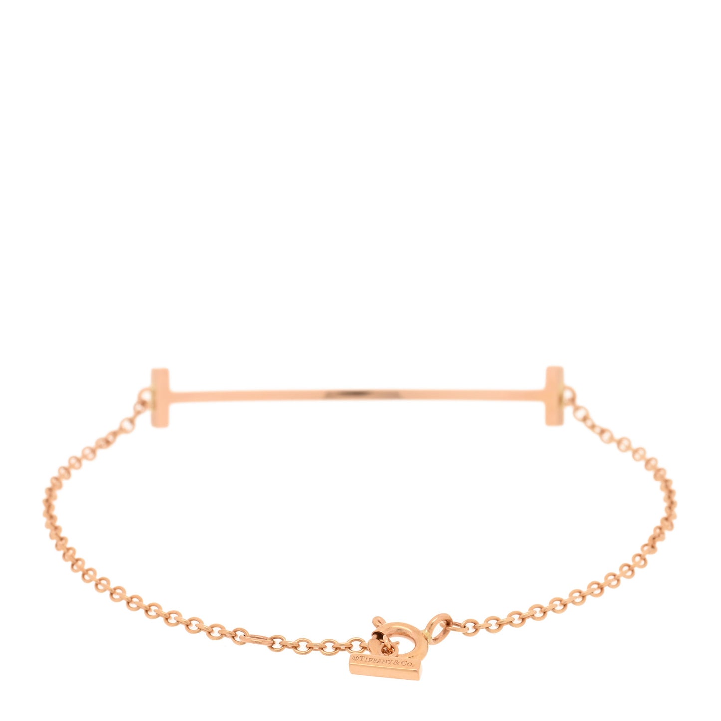 18K Rose Gold T Smile Bracelet