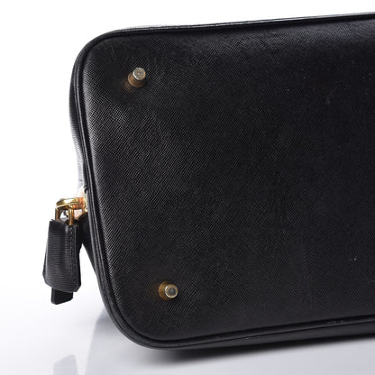 Prada Saffiano Top Handle Dome Satchel Black 15 of 18