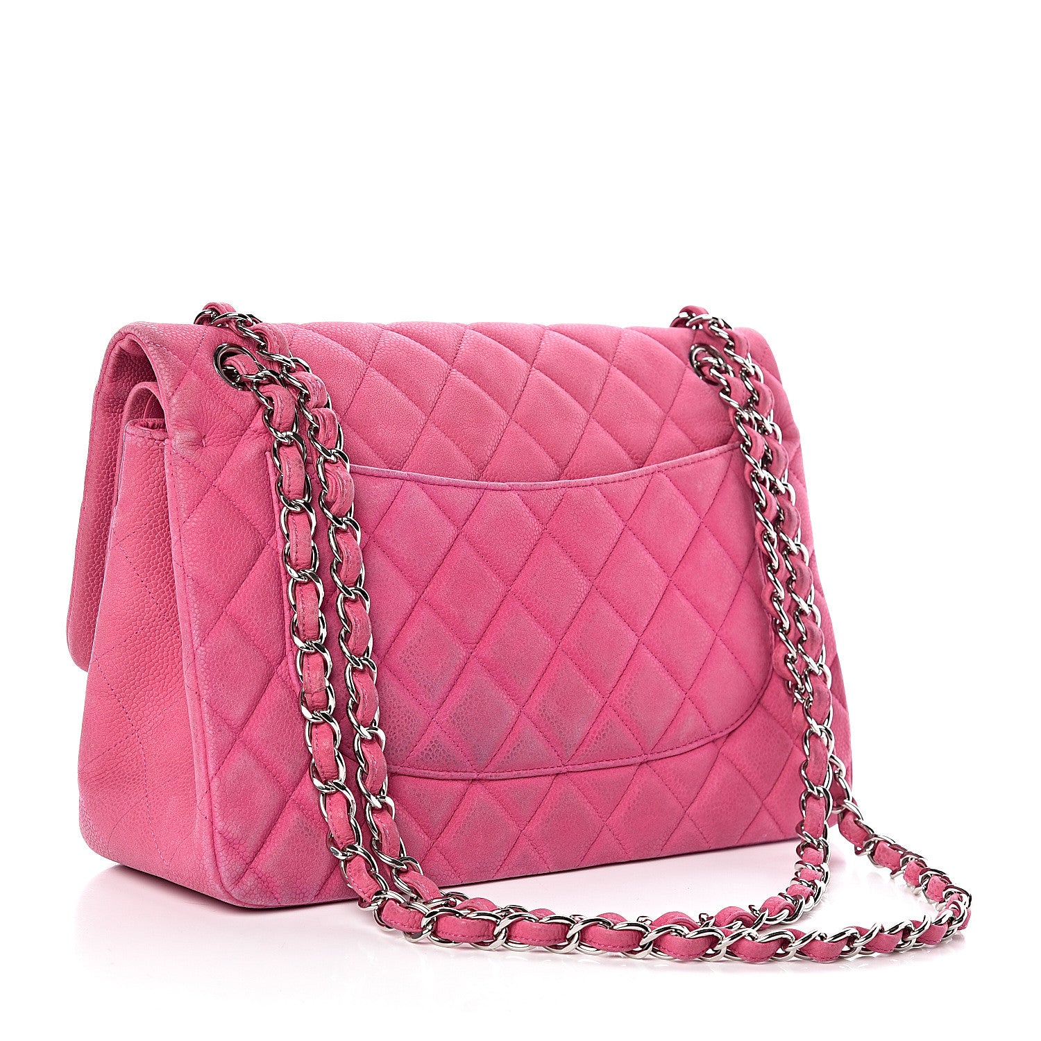 Chanel Iridescent Caviar Jumbo Double Flap Pink 3 of 16