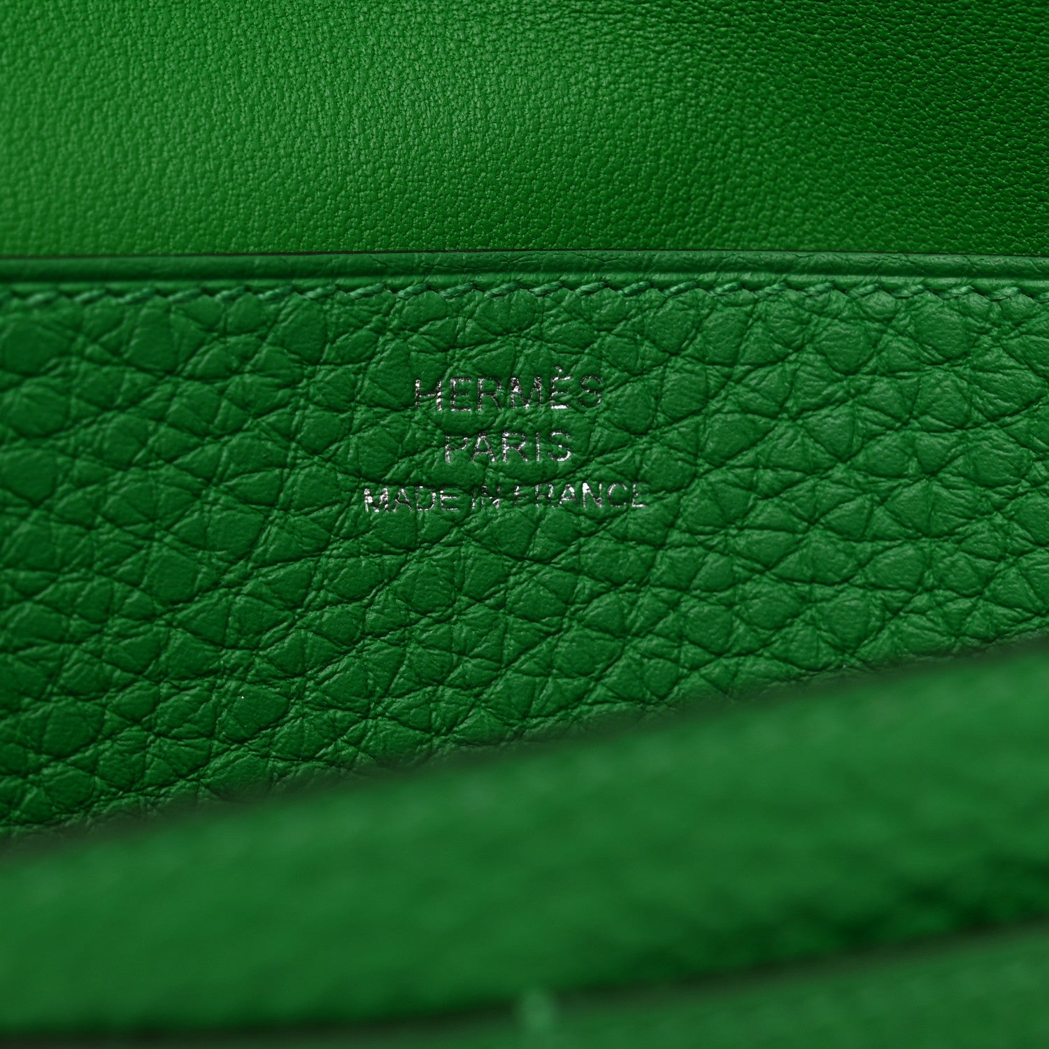 Hermes Togo Dogon Recto Verso Wallet Bambou 6 of 8