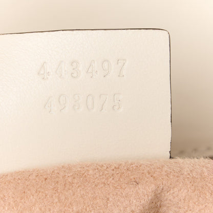 Gucci Calfskin Matelasse Small GG Marmont Shoulder Bag White 7 of 11