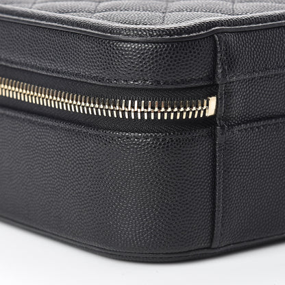 Chanel Caviar Quilted Medium CC Filigree Vanity Case Black 9 of 10