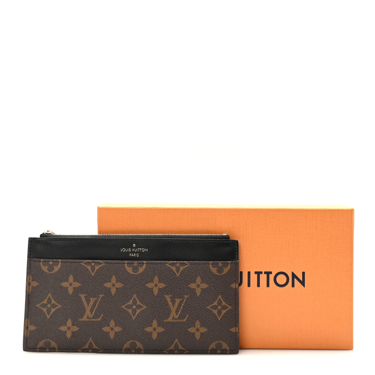 Monogram Slim Purse Black
