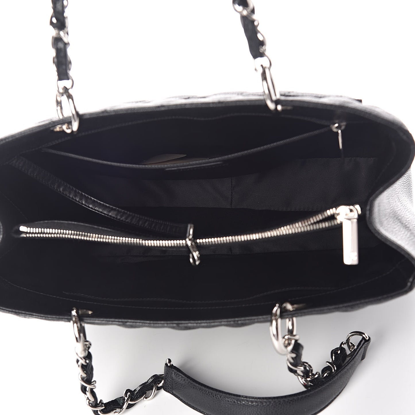 Caviar Quilted Grand Shopping Tote GST Black