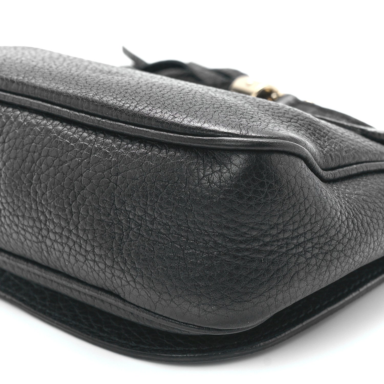 Gucci Pebbled Calfskin Small Soho Flap Crossbody Black 12 of 12