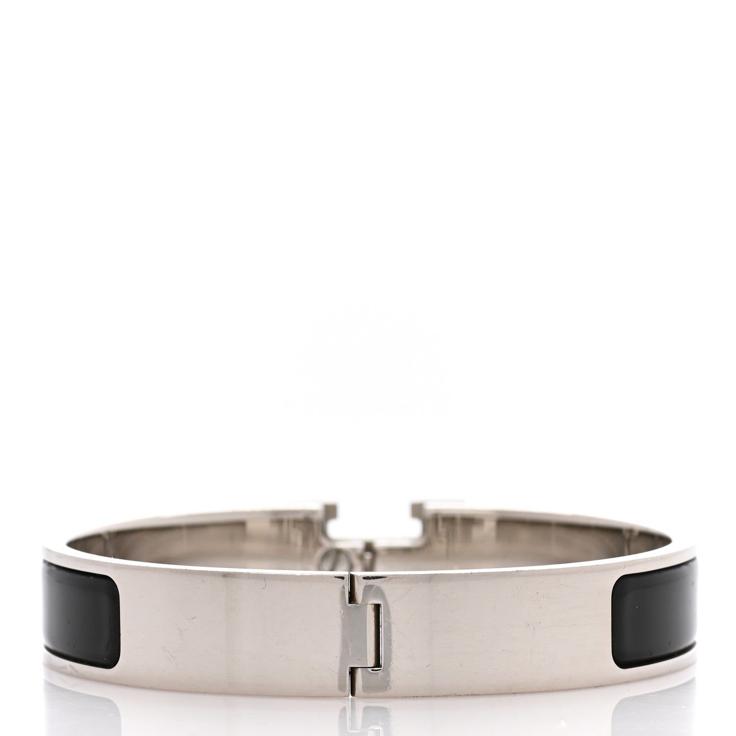 Hermes Enamel Narrow Clic Clac H Bracelet PM Black 3 of 5