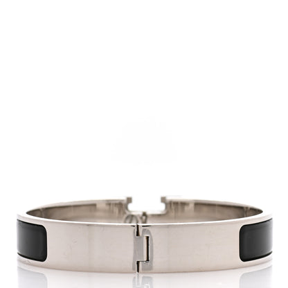 Hermes Enamel Narrow Clic Clac H Bracelet PM Black 3 of 5