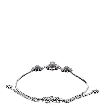 David Yurman Sterling Silver Pearl Starburst Bracelet 3 of 4