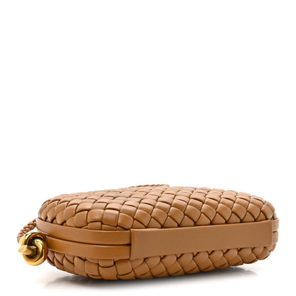 Bottega Veneta Calfskin Intrecciato Knot On Strap Camel 4 of 9