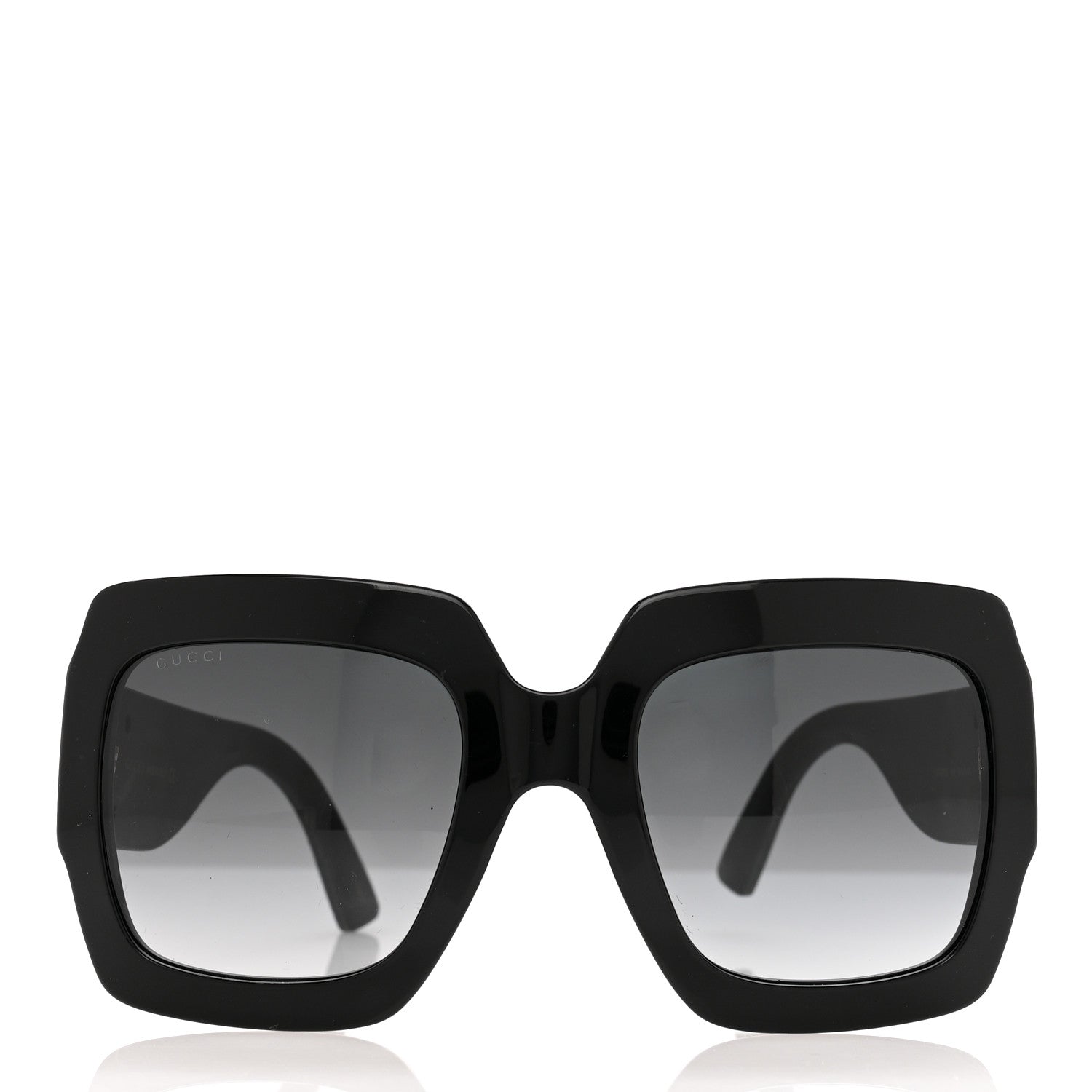 Gucci Square Frame Glitter GG0102S Sunglasses Black 2 of 6