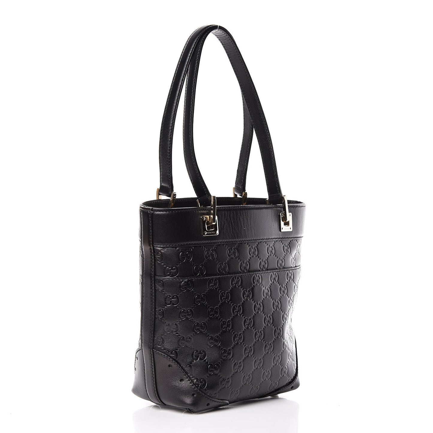 Guccissima Small Punch Tote Black
