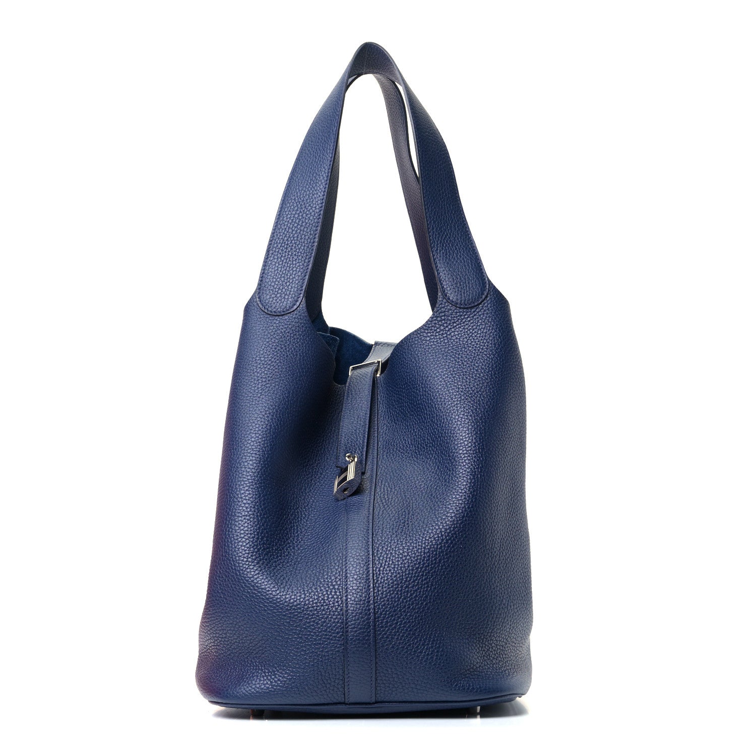 Hermes Taurillon Clemence Picotin Lock TGM Bleu Saphir 1 of 5