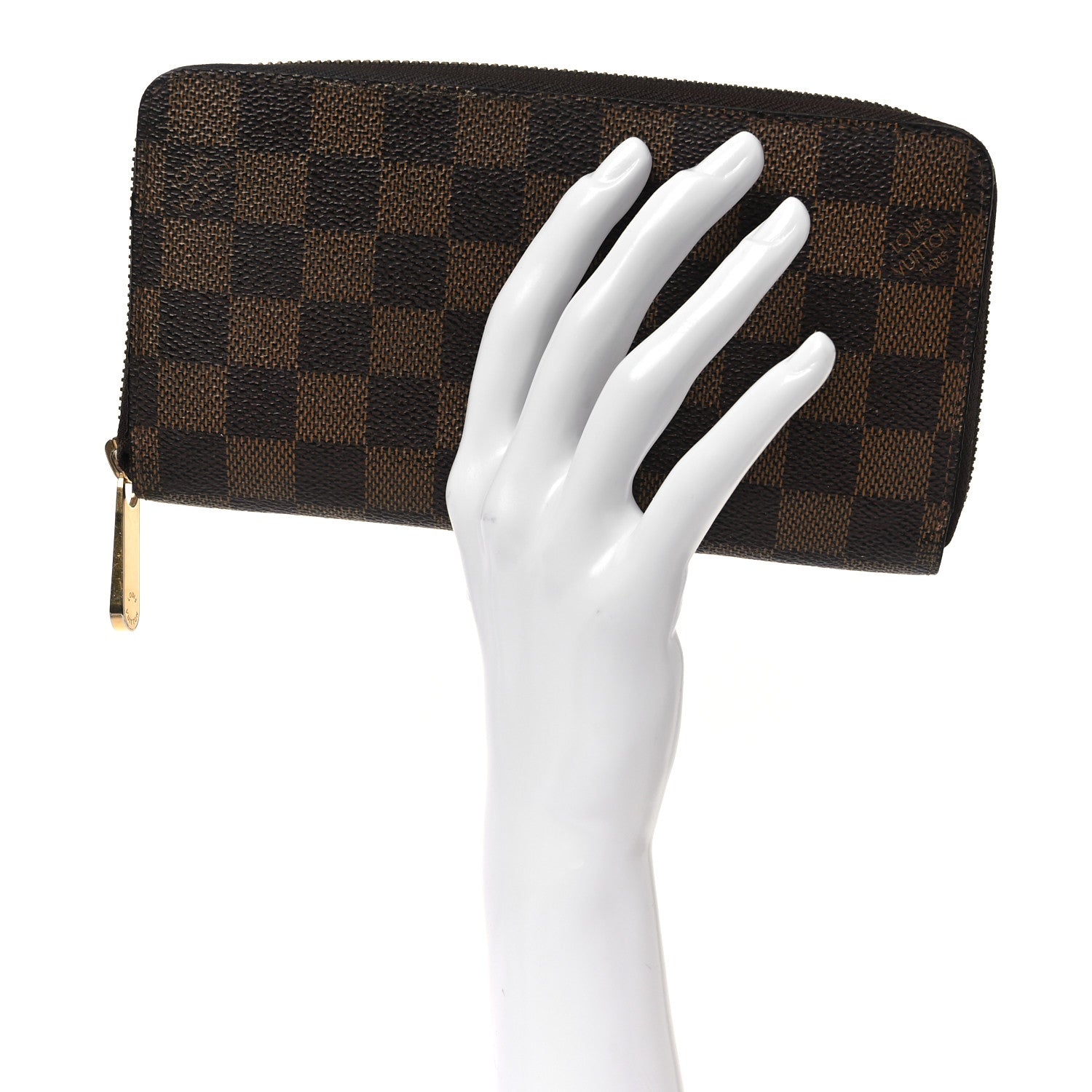 Louis Vuitton Damier Ebene Zippy Wallet 2 of 12