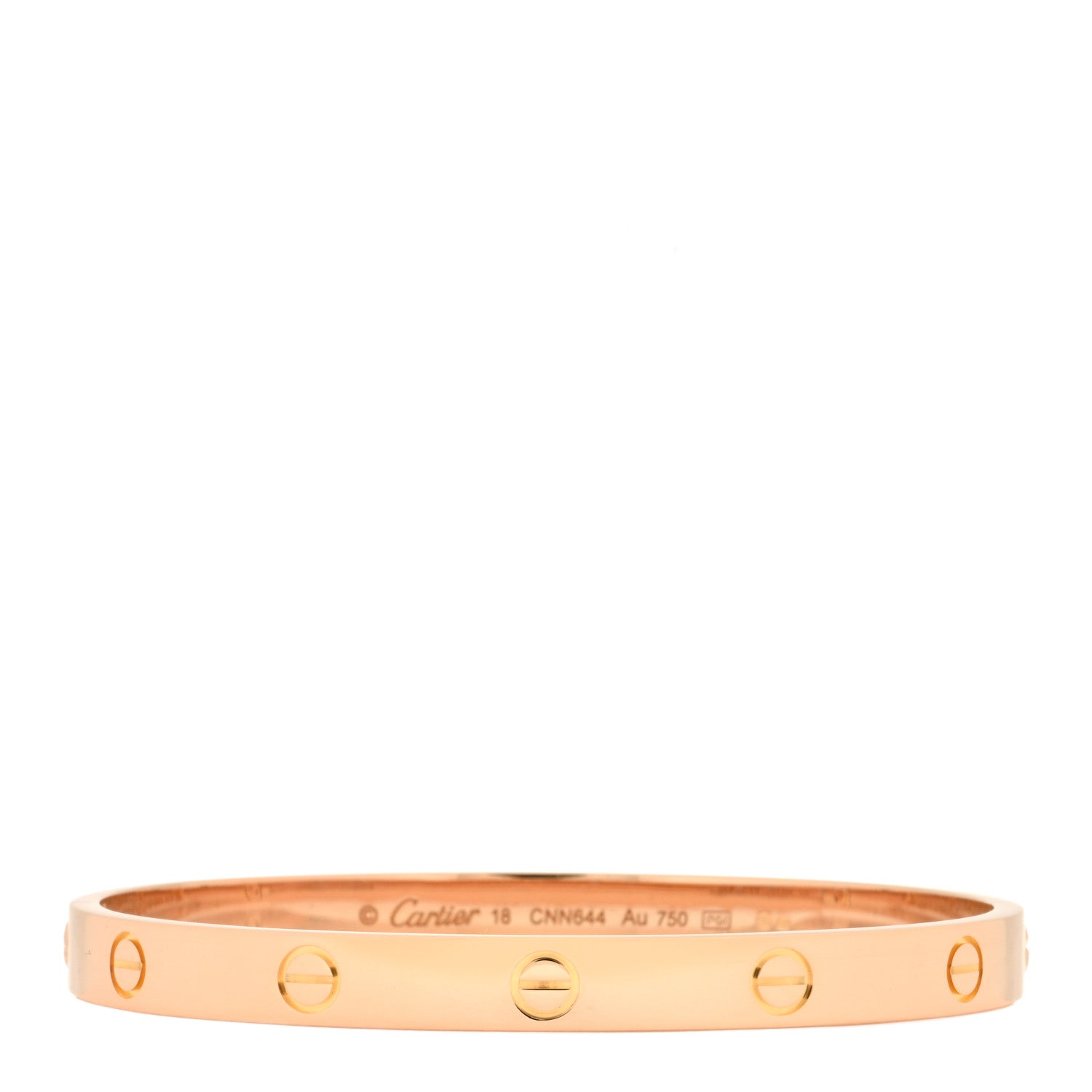 Cartier 18K Pink Gold LOVE Bracelet 18 1 of 3