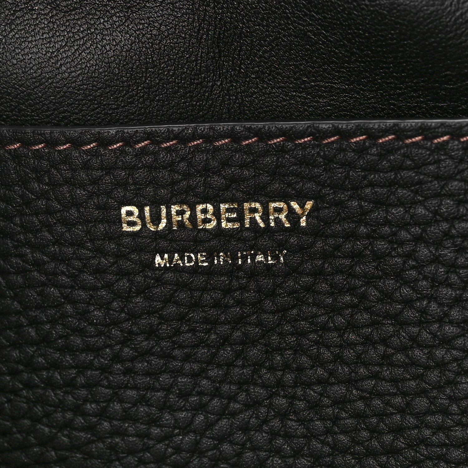 Burberry Grainy Calfskin Small TB Bucket Bag Black 6 of 8