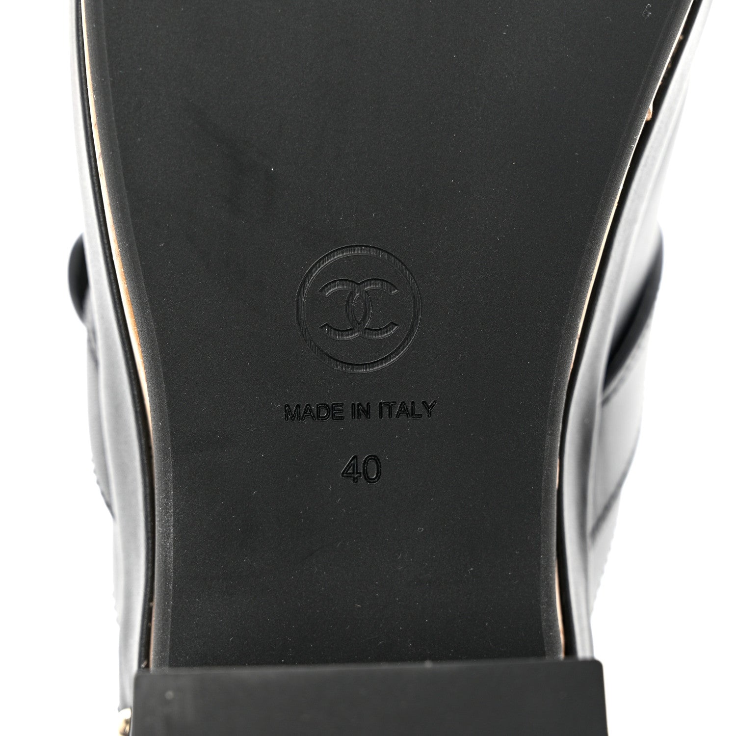 Chanel Calfskin CC Turn Lock Clogs 40 Black 7 of 8