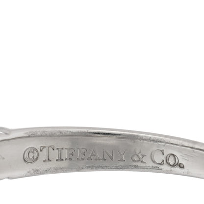 Tiffany Platinum Diamond 3mm Tiffany Forever Half Circle Band Ring 52 6 4 of 5