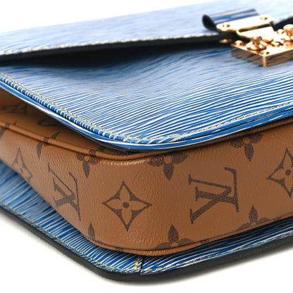 Louis Vuitton Epi Reverse Monogram Pochette Metis Denim Light 7 of 9