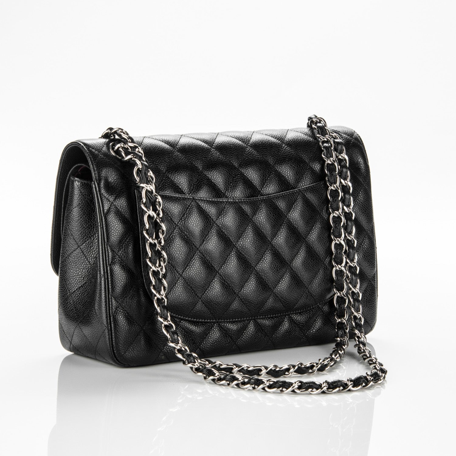Chanel Caviar Quilted Jumbo Double Flap Black 3 of 7