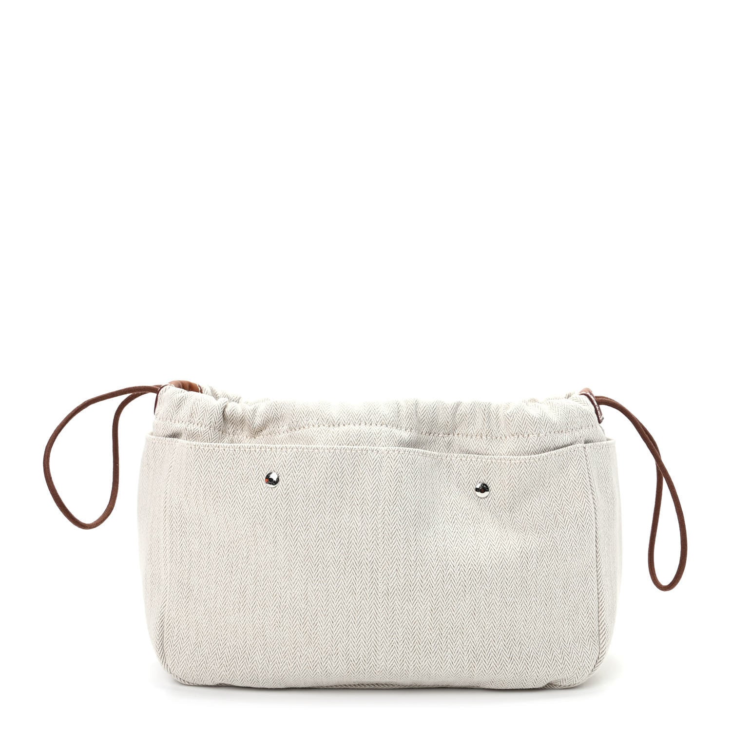 Hermes Canvas Barenia Fourbi 25 MM Pouch Naturel Fauve 1 of 9