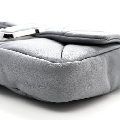 Marc Jacobs Goatskin Quilted J The Puffy Diamond Shoulder Bag Wolf Grey 11 of 11