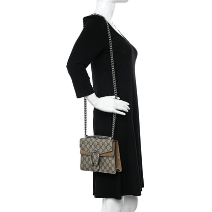 Gucci GG Supreme Monogram Mini Dionysus Shoulder Bag Taupe 2 of 12