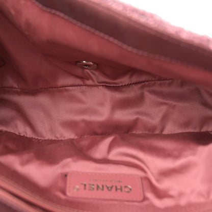 Chanel Lurex Knit Medium Pluto Glitter Flap Pink 5 of 14