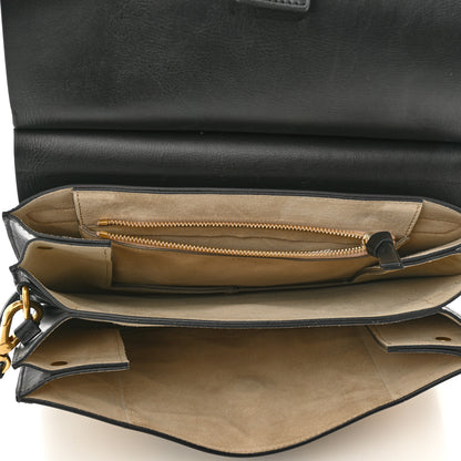 Chloe Suede Wonder Woman Patchwork Medium Faye Shoulder Bag Black 5 of 10