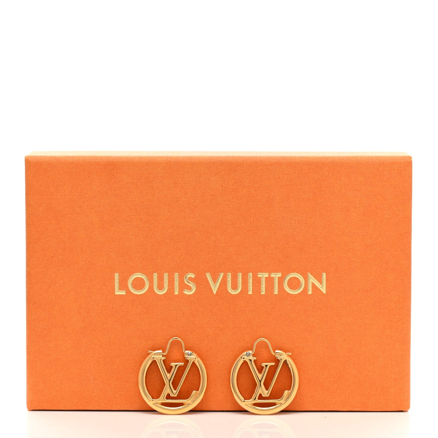 Metal Small Louise Hoop Earrings Gold