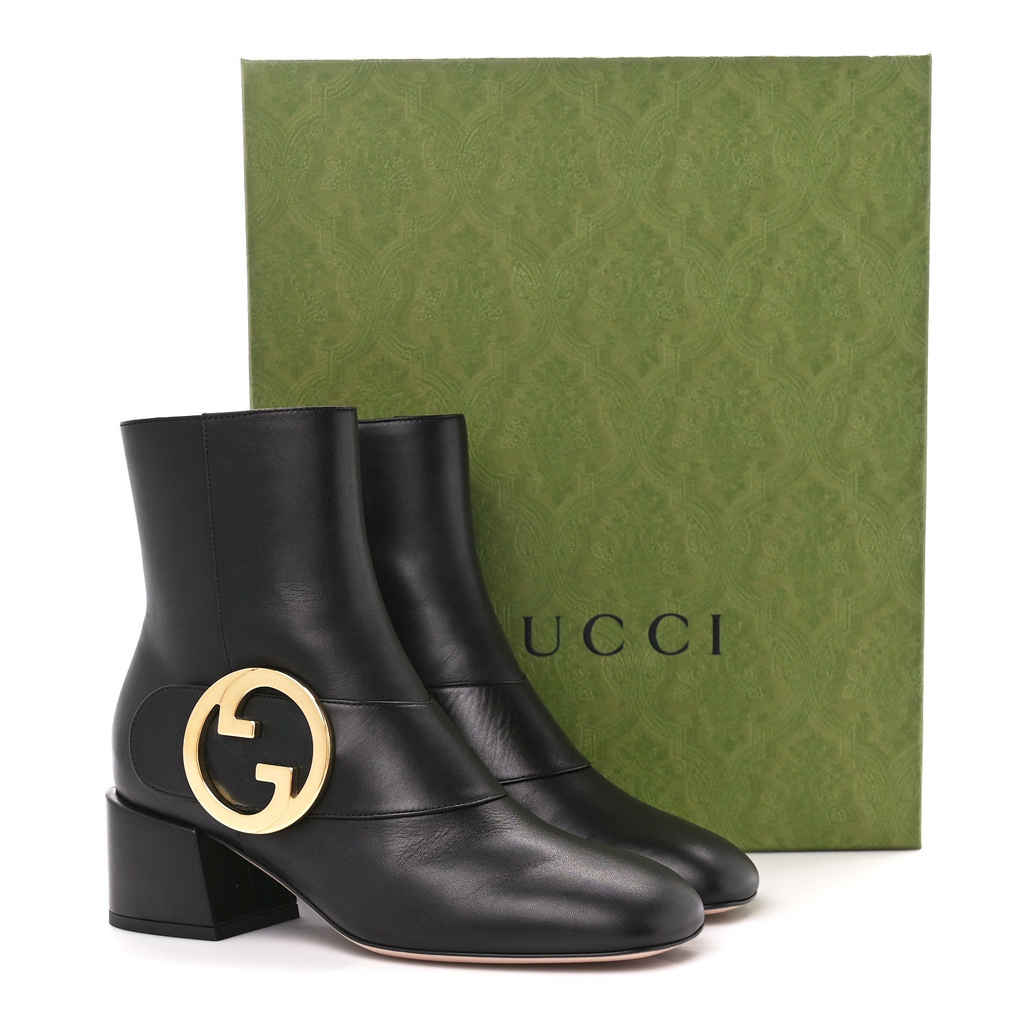 Gucci Malaga Kid GG Blondie 55mm Ankle Boots 36.5 Black 10 of 10