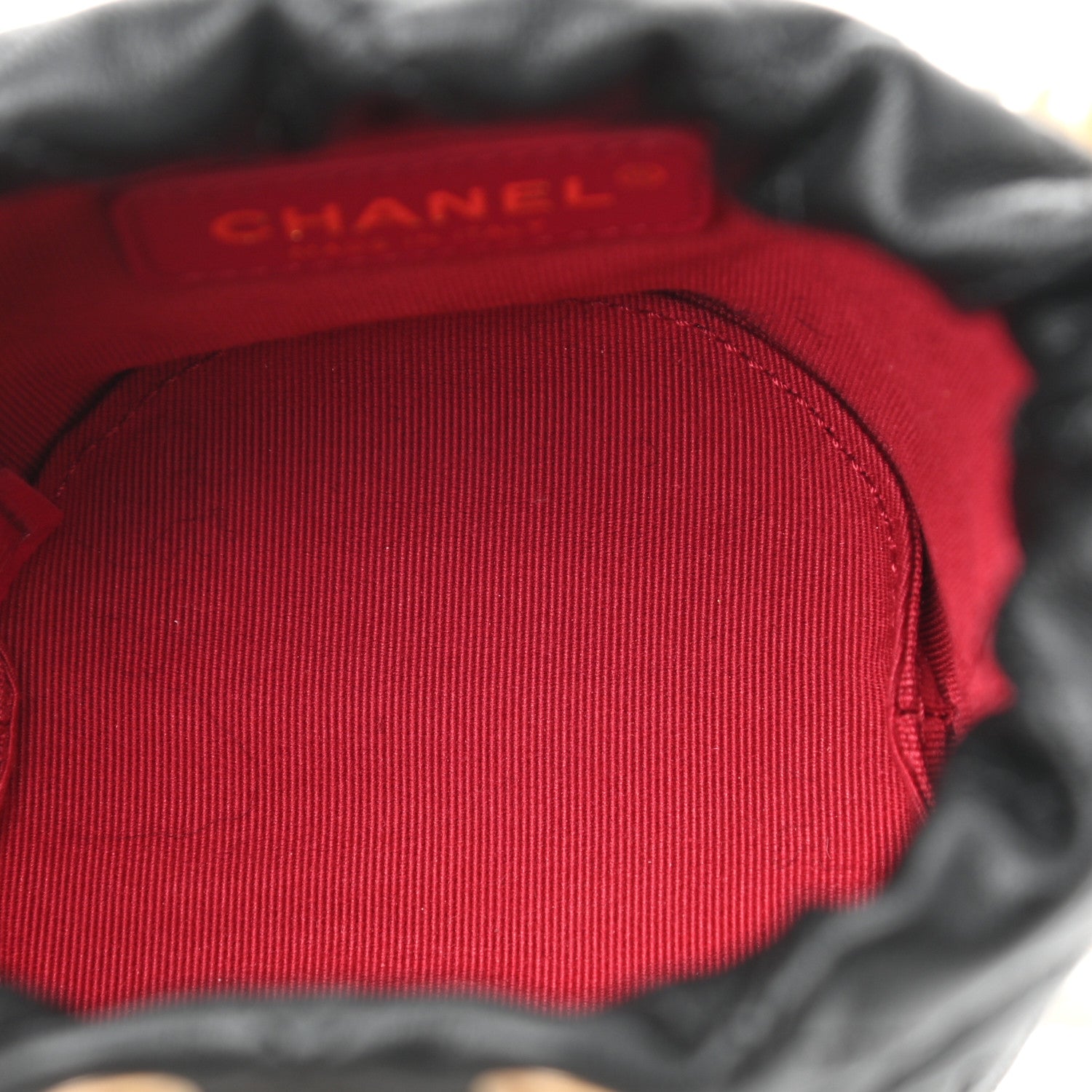 Chanel Calfskin Quilted Pearl Mini About Pearls Drawstring Bucket Bag Black 5 of 9