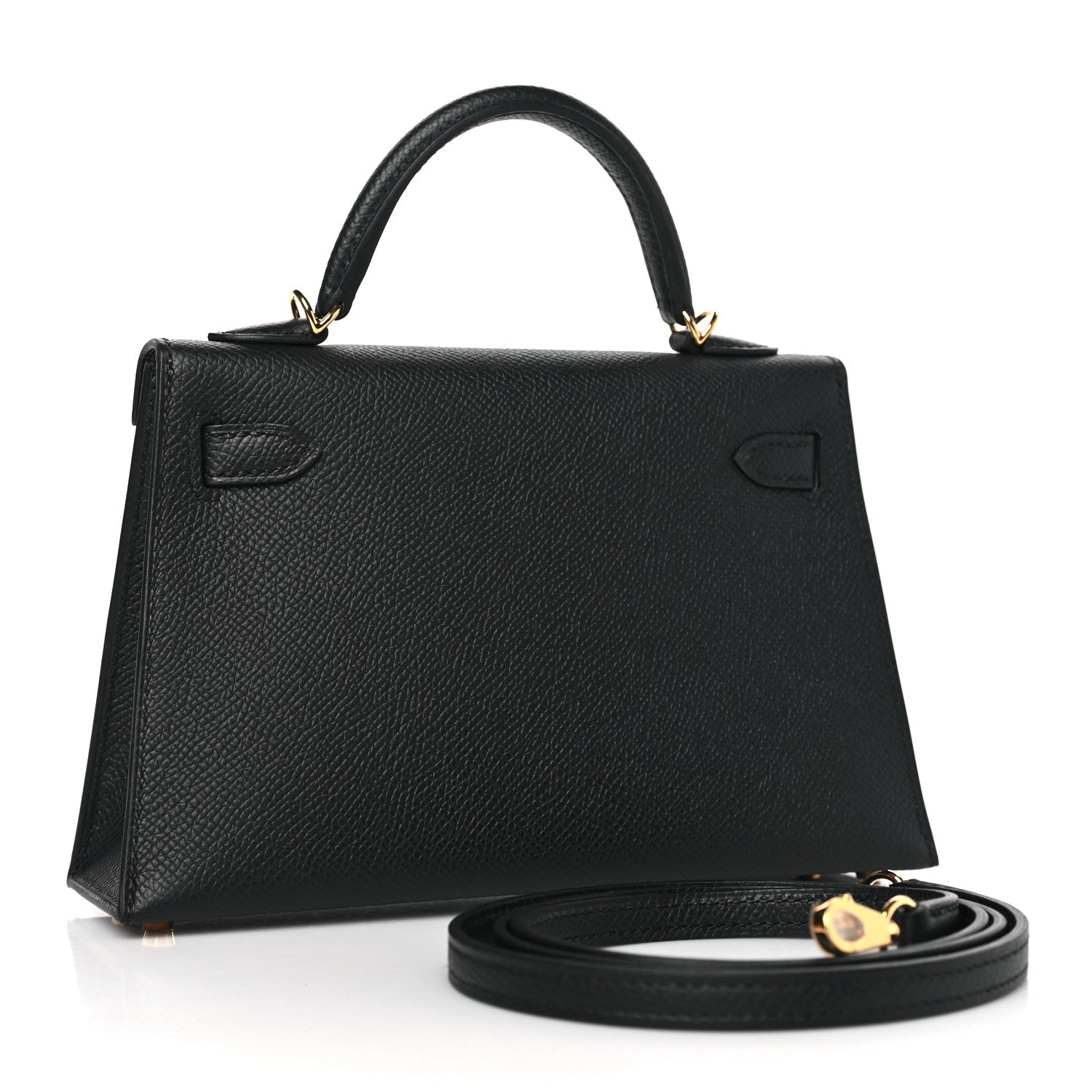 Hermes Epsom Mini Kelly Sellier 20 Black 3 of 10