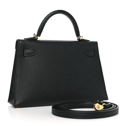 Hermes Epsom Mini Kelly Sellier 20 Black 3 of 10