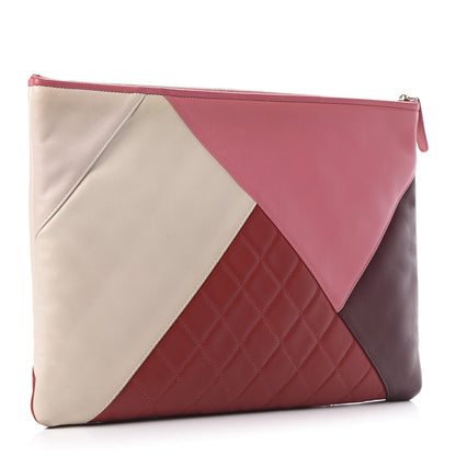 Chanel Lambskin Patchwork Large Cosmetic Case Multicolor 2 of 10