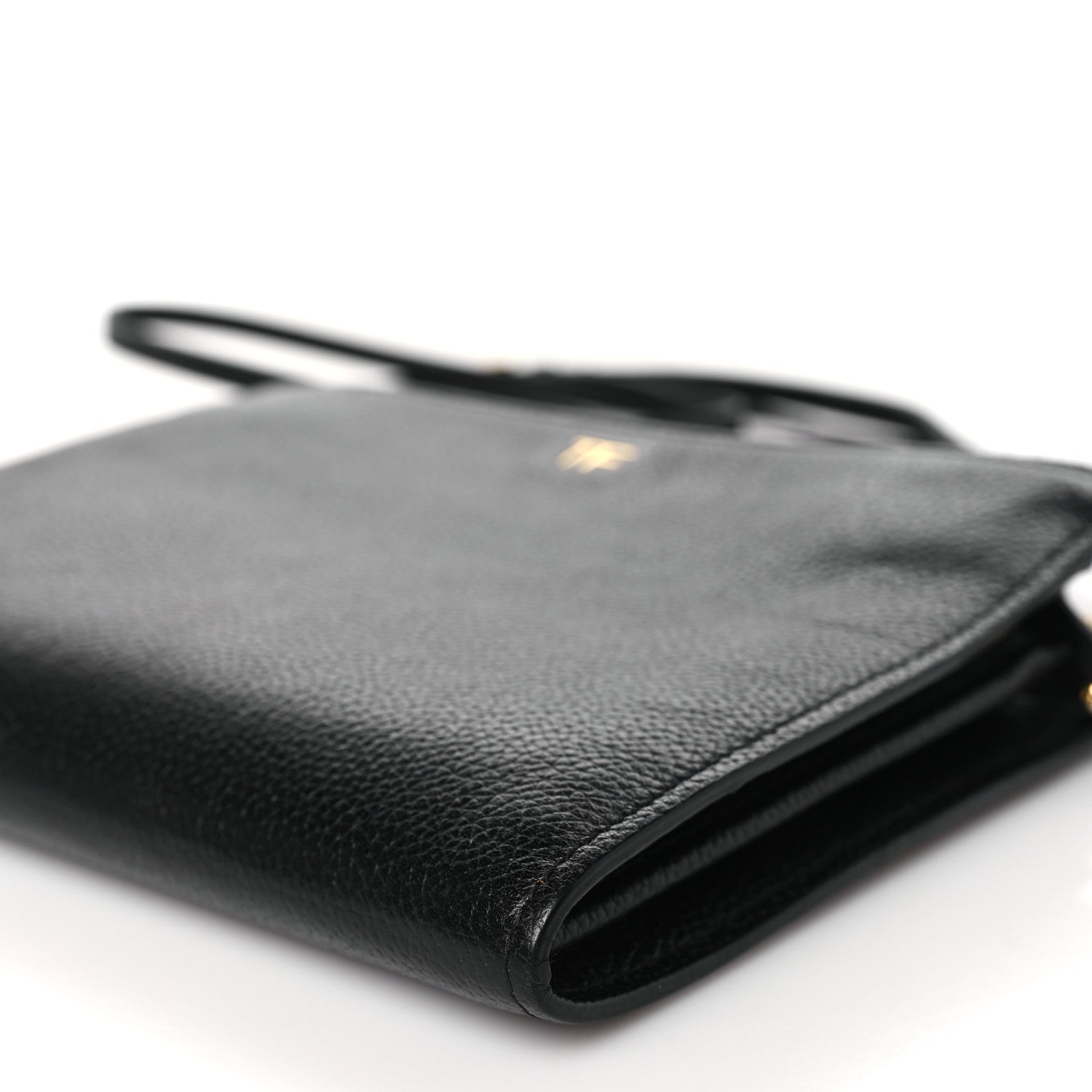 Tom Ford Pebbled Calfskin Triple Zip Crossbody Bag Black 9 of 9
