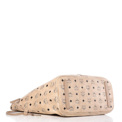 MCM Visetos Medium Liz Reversible Shopper Tote Beige 6 of 10