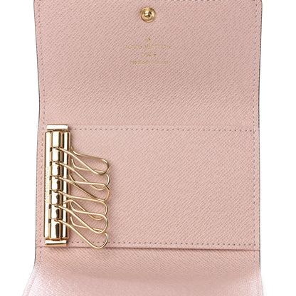 Louis Vuitton Damier Ebene Multicles 6 Key Holder Rose Ballerine 5 of 8