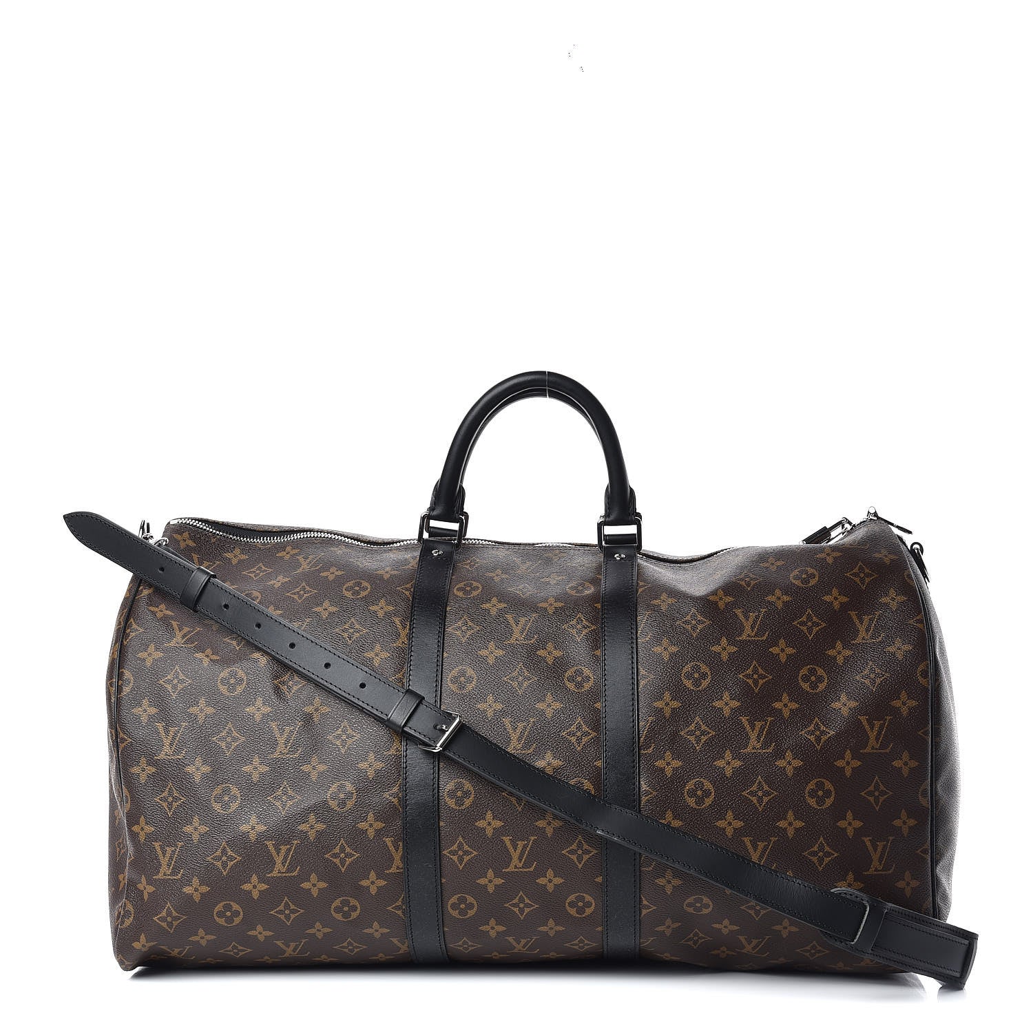 Louis Vuitton Monogram Macassar Keepall Bandouliere 55 1 of 15