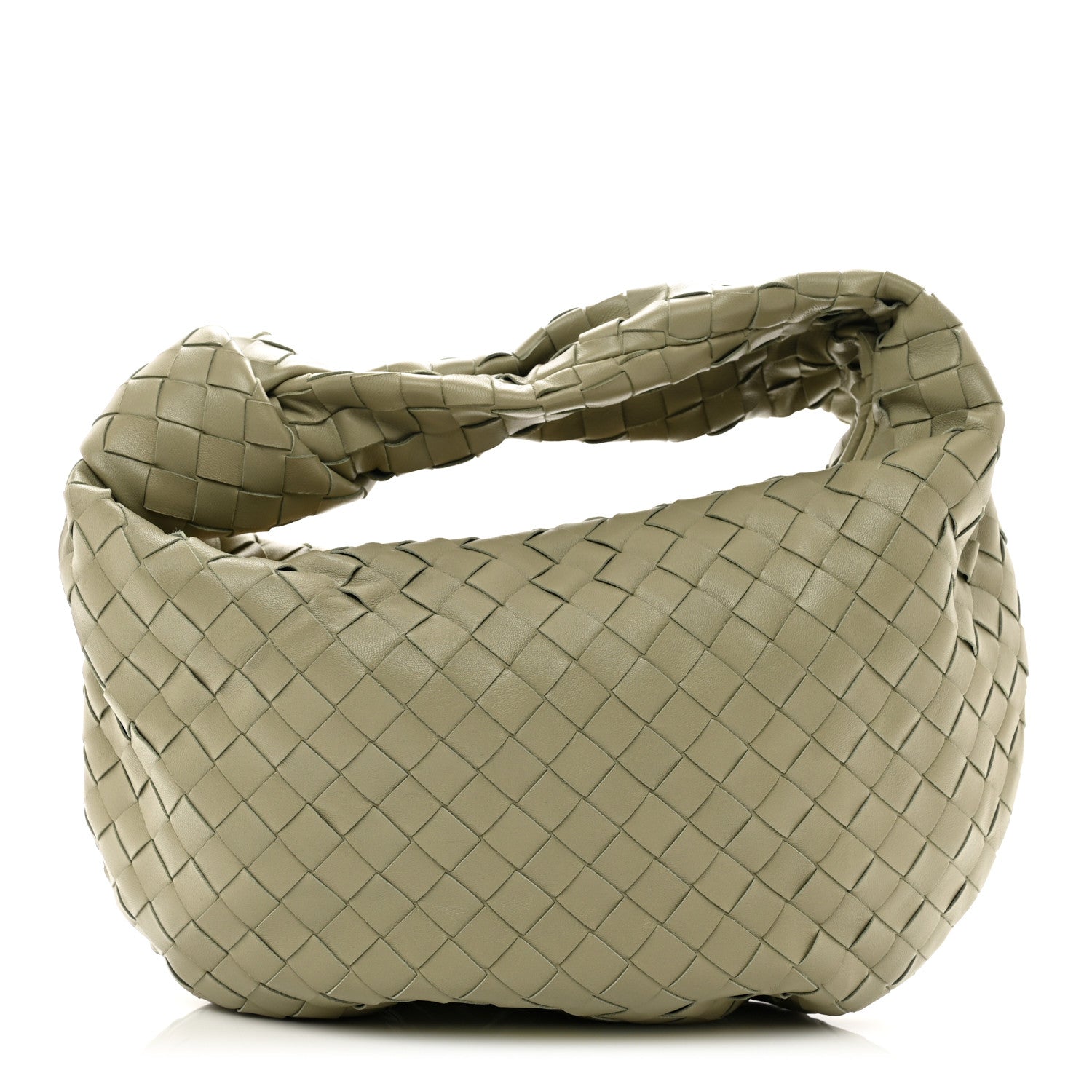 Bottega Veneta Nappa Intrecciato Teen Jodie Hobo Travertine 1 of 10