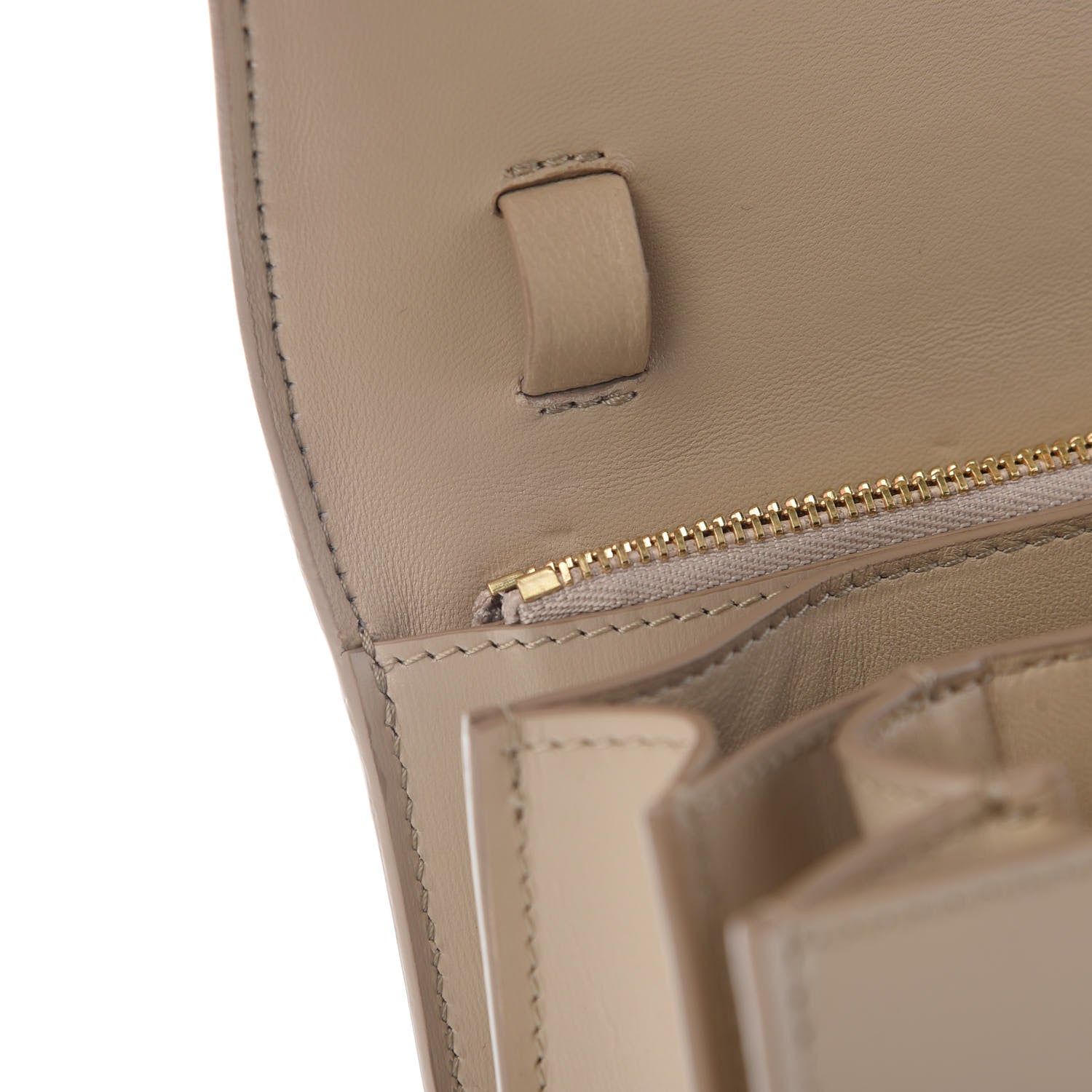 Celine Box Calfskin Medium Classic Box Flap Bag Powder 7 of 9