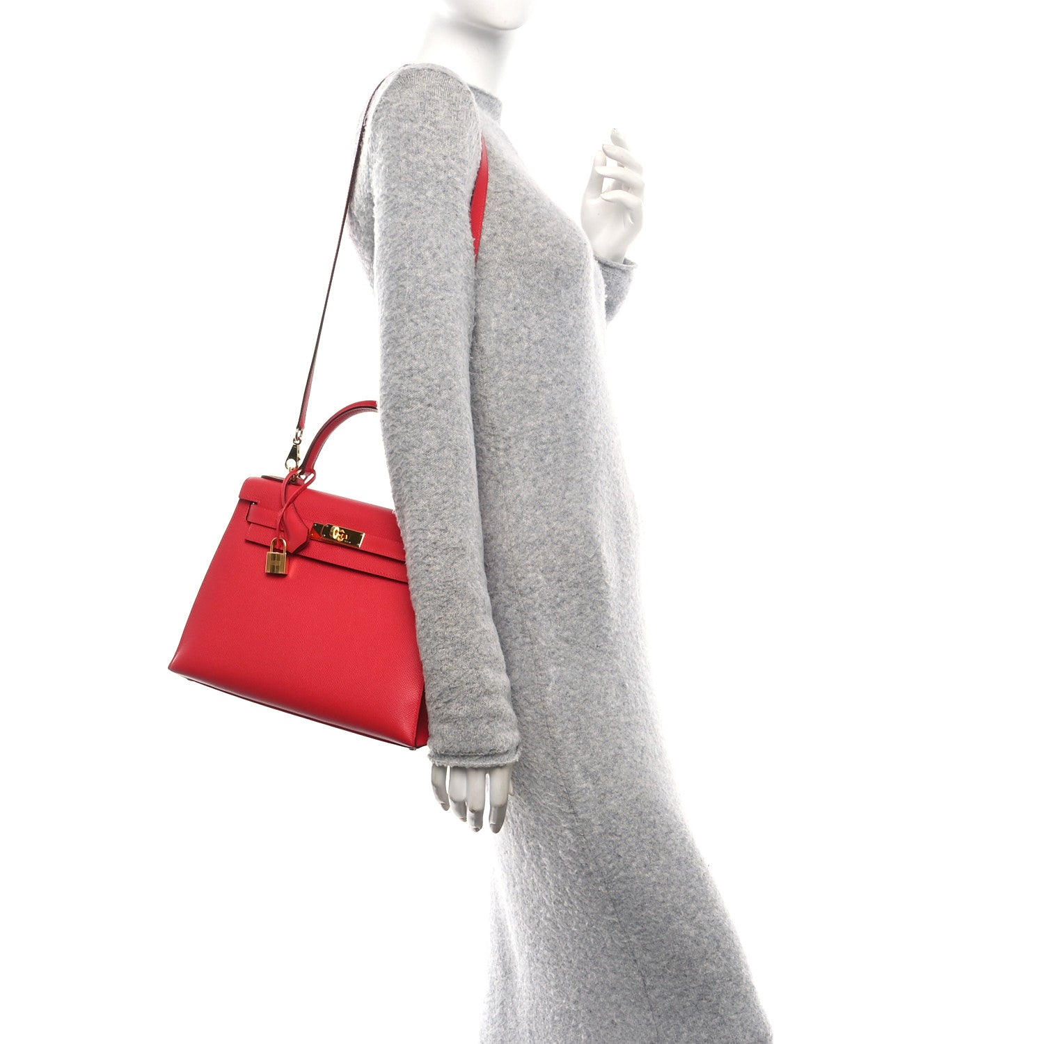 Hermes Epsom Kelly Sellier 28 Rouge Casaque 2 of 11